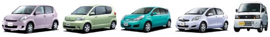 TOYOTAヴィッツ、HONDAフィット...他