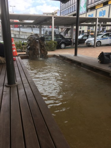 熱海駅　足湯