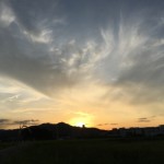 福岡県筑紫野市の夕陽