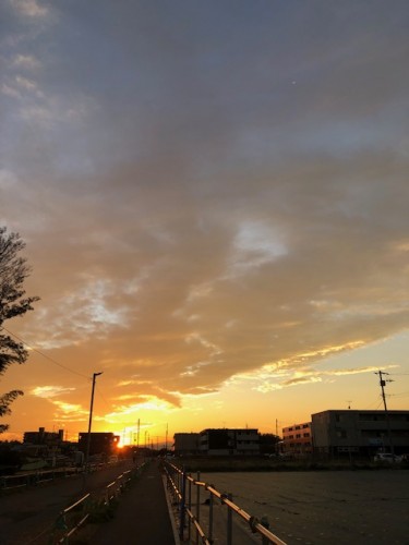 西大宮の夕焼け