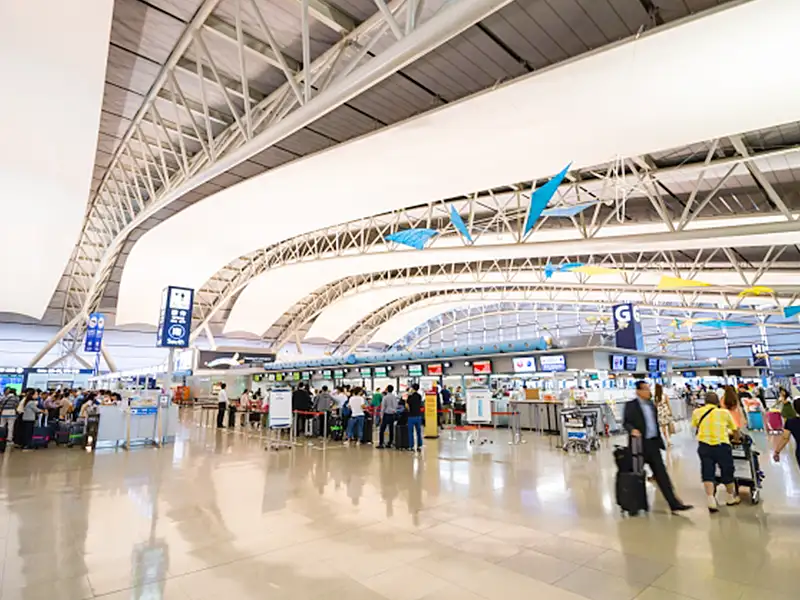 関西空港での受け渡し