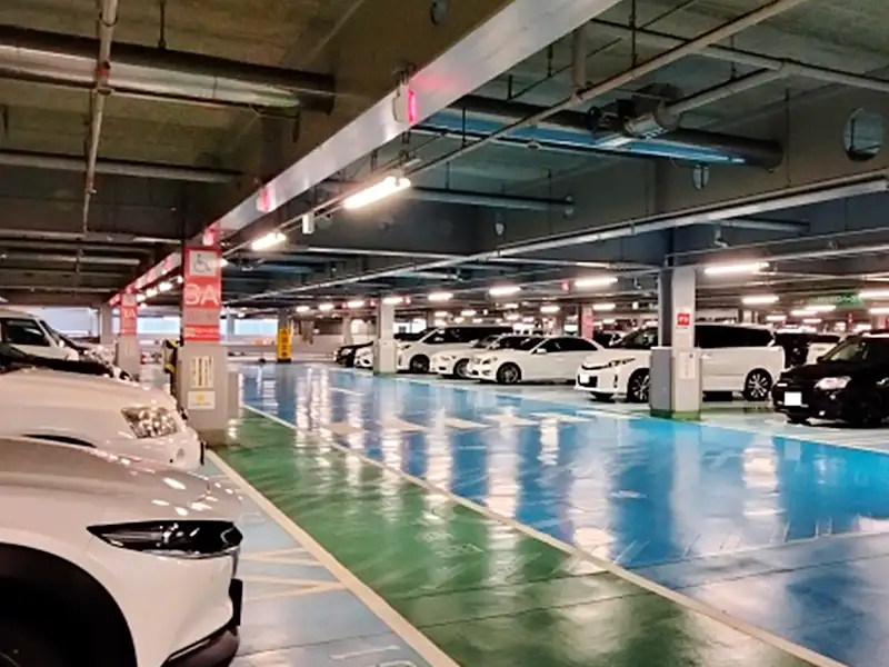 立体駐車場での対応も可能