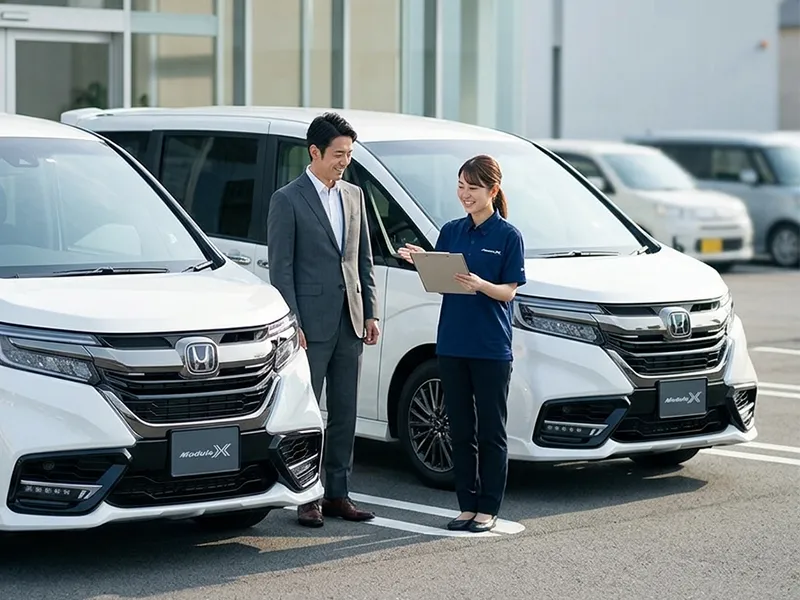 8人乗りワンボックスを2台、年間契約でご利用