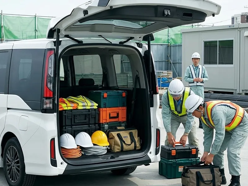 人だけでなく荷物も載せやすい