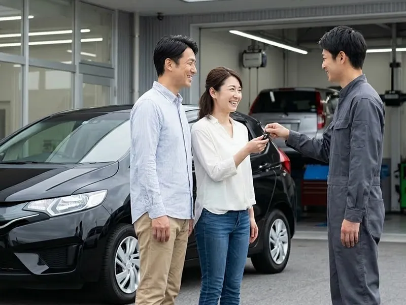 修理中の代車に